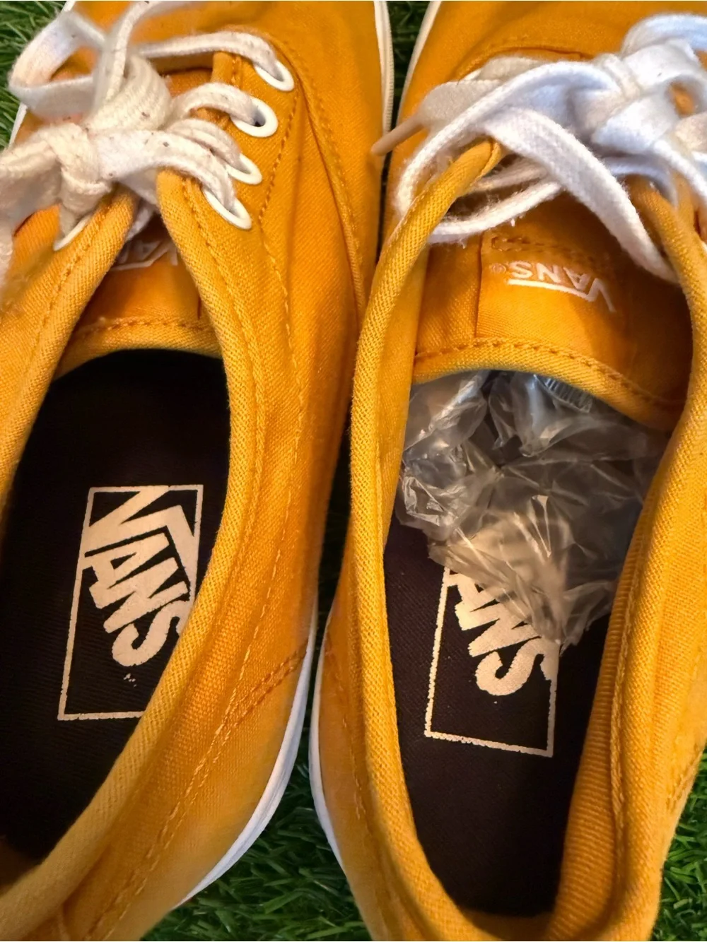 Vans Doheny Canvas Lace-Up Sneakers in Mustard Yellow women 7